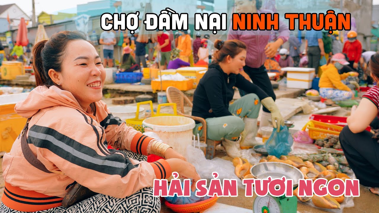 Chợ Đầm Nại Ninh Thuận: Thiên đường Hải Sản Tươi Ngon thu hút khách du lịch